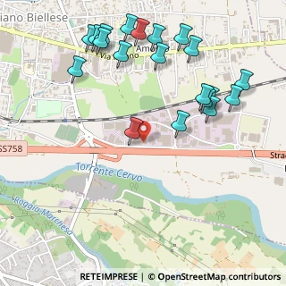 Mappa Via delle Fabbriche Nuove, 13856 Vigliano Biellese BI, Italia (0.612)