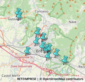 Mappa Via Montebaldo n, 25128 Brescia BS, Italia (3.30167)