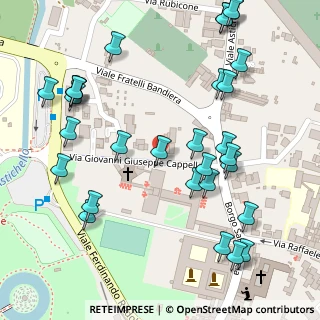 Mappa Via Cappellari Giovanni Giuseppe, 36100 Vicenza VI, Italia (0.16)