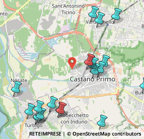 Mappa Via Masaccio, 20022 Castano Primo MI, Italia (2.597)