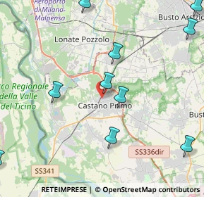 Mappa Via Cardinal Ferrari, 20022 Castano Primo MI, Italia (5.88167)