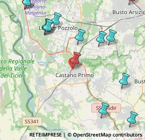 Mappa Via Cardinal Ferrari, 20022 Castano Primo MI, Italia (6.5085)