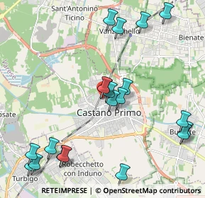 Mappa Via Cardinal Ferrari, 20022 Castano Primo MI, Italia (2.398)
