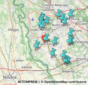 Mappa Via Cardinal Ferrari, 20022 Castano Primo MI, Italia (7.3565)