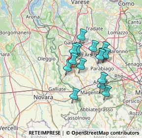 Mappa Via Cardinal Ferrari, 20022 Castano Primo MI, Italia (10.47867)