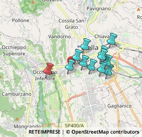Mappa Strada Campagne, 13900 Biella BI, Italia (1.31583)