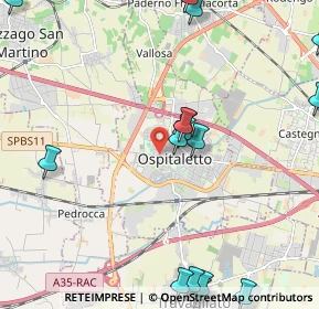 Mappa Via San Bernardo, 25035 Ospitaletto BS, Italia (2.79375)
