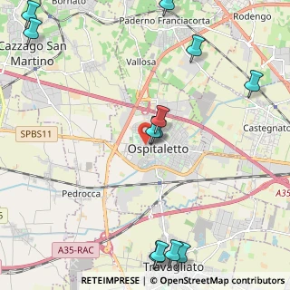 Mappa Via San Bernardo, 25035 Ospitaletto BS, Italia (2.9175)