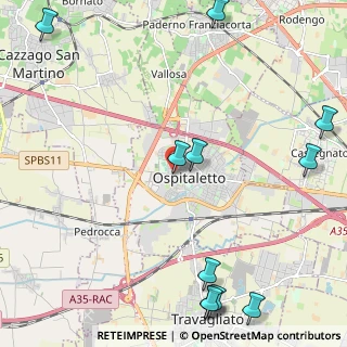 Mappa Via San Bernardo, 25035 Ospitaletto BS, Italia (3.09)