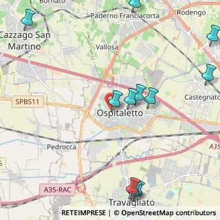 Mappa Via San Bernardo, 25035 Ospitaletto BS, Italia (2.81182)