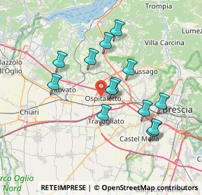 Mappa Via San Bernardo, 25035 Ospitaletto BS, Italia (6.44462)