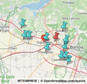 Mappa Via San Bernardo, 25035 Ospitaletto BS, Italia (6.97583)