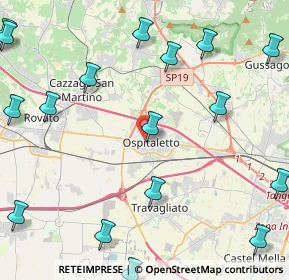 Mappa Via San Bernardo, 25035 Ospitaletto BS, Italia (6.501)