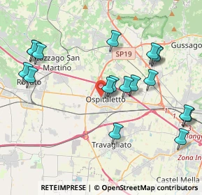 Mappa Via San Bernardo, 25035 Ospitaletto BS, Italia (4.40111)