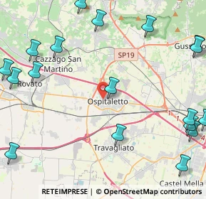 Mappa Via San Bernardo, 25035 Ospitaletto BS, Italia (6.5345)