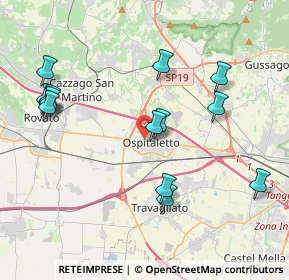 Mappa Via San Bernardo, 25035 Ospitaletto BS, Italia (4.32714)