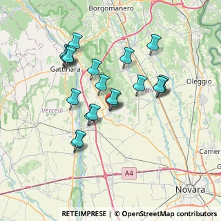 Mappa Via Camillo Benso Conte di Cavour, 28073 Fara Novarese NO, Italia (6.7025)
