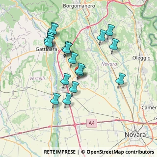 Mappa Via Camillo Benso Conte di Cavour, 28073 Fara Novarese NO, Italia (7.0235)