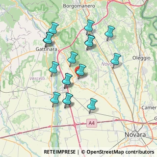 Mappa Via Camillo Benso Conte di Cavour, 28073 Fara Novarese NO, Italia (6.95941)