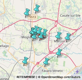 Mappa Via delle Azalee, 31021 Mogliano Veneto TV, Italia (2.92533)