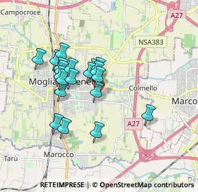 Mappa Via delle Azalee, 31021 Mogliano Veneto TV, Italia (1.4805)