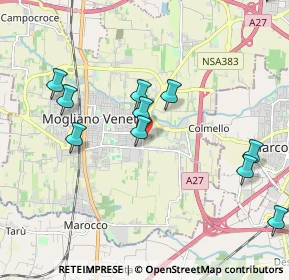 Mappa Via delle Azalee, 31021 Mogliano Veneto TV, Italia (2.22091)