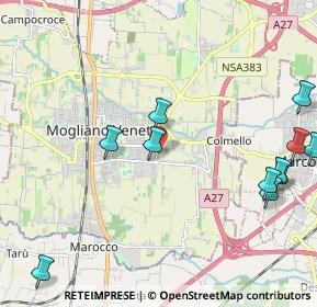 Mappa Via delle Azalee, 31021 Mogliano Veneto TV, Italia (2.61364)