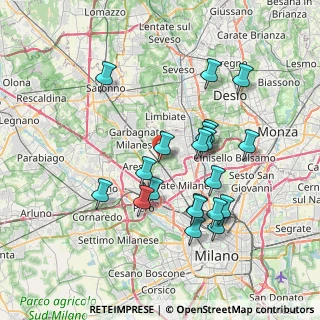 Mappa Viale Lombardia, 20021 Bollate MI, Italia (7.0655)