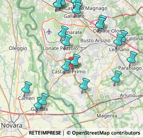 Mappa Via Monte Grappa, 20022 Castano Primo MI, Italia (9.7025)