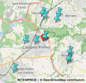 Mappa Via Monte Grappa, 20022 Castano Primo MI, Italia (1.98667)