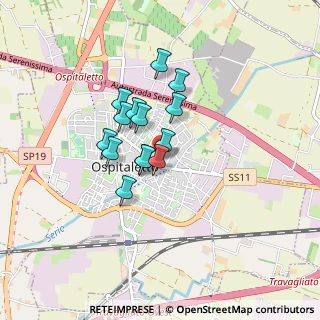 Mappa Via Camillo Benso Conte di Cavour, 25035 Ospitaletto BS, Italia (0.58143)