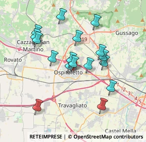 Mappa Via Camillo Benso Conte di Cavour, 25035 Ospitaletto BS, Italia (3.39176)