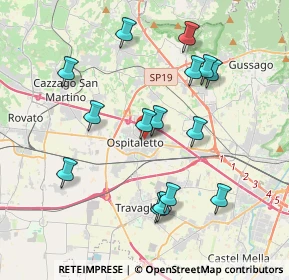 Mappa Via Guglielmo Marconi, 25035 Ospitaletto BS, Italia (3.832)