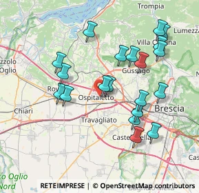 Mappa Via Camillo Benso Conte di Cavour, 25035 Ospitaletto BS, Italia (7.543)