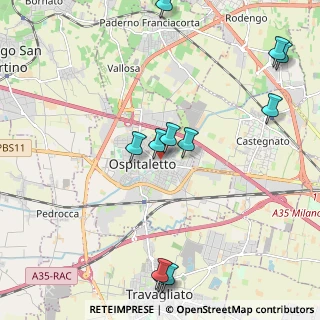 Mappa Via Guglielmo Marconi, 25035 Ospitaletto BS, Italia (2.44727)