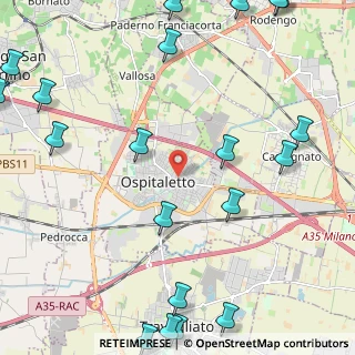 Mappa Via Camillo Benso Conte di Cavour, 25035 Ospitaletto BS, Italia (3.3295)