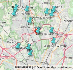 Mappa Via Monte Cervino, 20095 Cusano Milanino MI, Italia (4.36643)