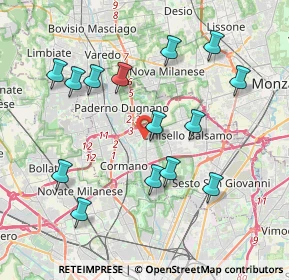 Mappa Via Monte Cervino, 20095 Cusano Milanino MI, Italia (4.02929)