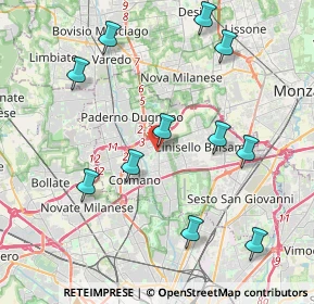 Mappa Via Monte Cervino, 20095 Cusano Milanino MI, Italia (4.36)