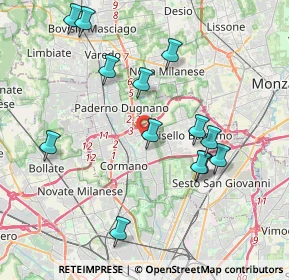 Mappa Via Monte Cervino, 20095 Cusano Milanino MI, Italia (4.03692)