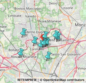 Mappa Via Monte Cervino, 20095 Cusano Milanino MI, Italia (2.19727)