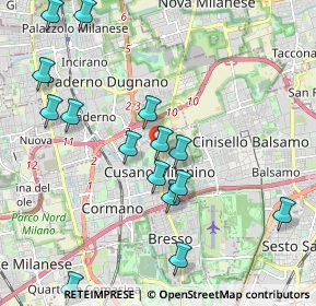 Mappa Via Monte Cervino, 20095 Cusano Milanino MI, Italia (2.20733)