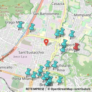Mappa Via Hermada, 25128 Brescia BS, Italia (1.3735)