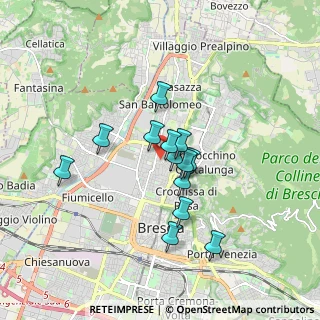 Mappa Via Hermada, 25128 Brescia BS, Italia (1.33462)