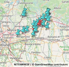 Mappa Via Trieste, 24045 Fara Gera d'Adda BG, Italia (11.1255)