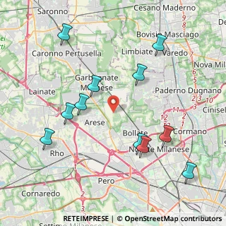 Mappa Via Fametta, 20021 Castellazzo MI, Italia (4.44545)