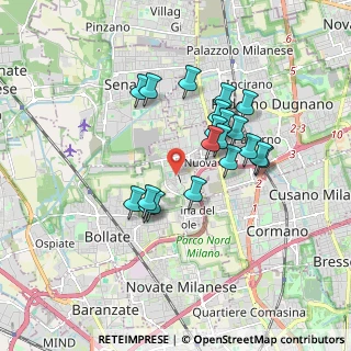 Mappa Via Adda, 20021 Bollate MI, Italia (1.4885)