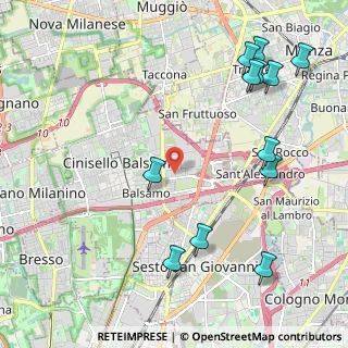 Mappa Via Gerolamo Induno, 20092 Cinisello Balsamo MI, Italia (2.64667)