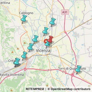 Mappa Via Virgilio Bardella, 36100 Vicenza VI, Italia (4.09909)