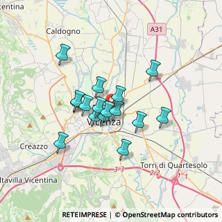 Mappa Via Virgilio Bardella, 36100 Vicenza VI, Italia (2.58688)